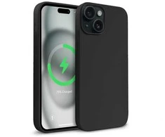 Crong Color Cover Magnetic - Dėklas iPhone 15 MagSafe (juoda)