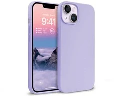 „Crong Color Cover“ skystas silikoninis dėklas, skirtas „iPhone 14 Max“ (violetinė)