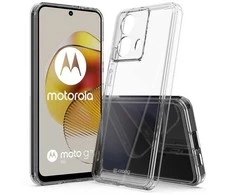 Crong Crystal Shield Cover – Motorola Moto G73 dėklas (skaidrus)