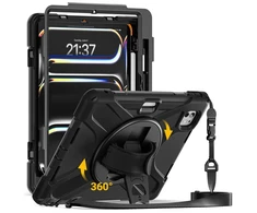 Crong Defender Plus – Rugged case iPad Pro 11 M5 (2025) / M4 (2024) (Juodas)