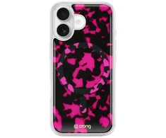 Crong Deluxe MAG Cover - iPhone 17 MagSafe Case (Rožinė Tortoise)