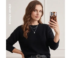 Crong Deluxe MAG Cover - iPhone 17 Pro Max MagSafe Case (Tortoise)