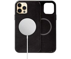 Crong Essential Cover Magnetic – odinis dėklas, skirtas iPhone 12 Pro Max MagSafe (juodas)