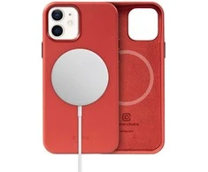 Crong Essential Cover Magnetic – odinis dėklas, skirtas iPhone 12 / iPhone 12 Pro MagSafe (raudonas)