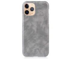 „Crong Essential“ dangtelis – PU odinis dėklas, skirtas „iPhone 11 Pro“ (pilkas)