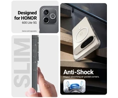 Crong Hybrid Clear Magnetic - MagSafe Honor 600 Lite 5G Case (Transparent)