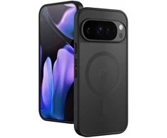 Dėklas Crong Hybrid Matte Magnetic - MagSafe Case Google Pixel 9 Pro (Juodas)