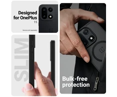 Dėklas Crong Hybrid Matte Magnetic - MagSafe Case OnePlus 15 (Juodas)