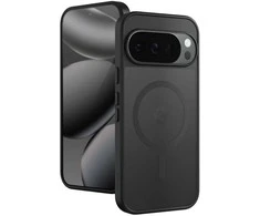 Dėklas Crong Hybrid Matte Magnetic - MagSafe Case Google Pixel 10 Pro (Juodas)