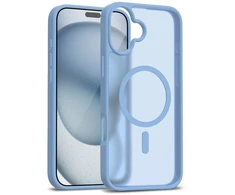 Dėklas Crong Hybrid Matte Magnetic - MagSafe iPhone 17 Case (Mėlyna)
