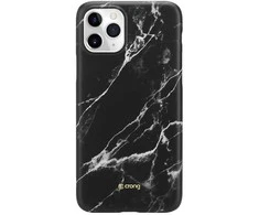Crong Marble Case – dėklas, skirtas iPhone 11 Pro (juodas)