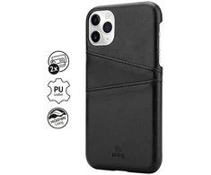 „Crong Neat Cover“ – PU odinis dėklas, skirtas „iPhone 11 Pro“ (juodas)