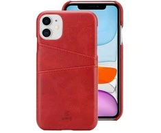 „Crong Neat Cover“ – PU odinis dėklas, skirtas „iPhone 11 Pro“ (raudonas)