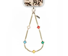 Dėklas Crong Phone Charm - Lanyard Phone Pendant (Lucky Crystals)