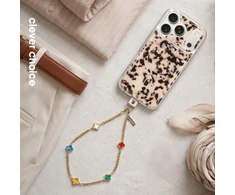 Dėklas Crong Phone Charm - Lanyard Phone Pendant (Lucky Crystals)