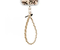 Dėklas Crong Phone Charm - Lanyard Phone Pendant (rusvai gelsvas Twist)