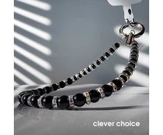 Crong Phone Charm – telefono dirželis (vidurnakčio karoliukai)