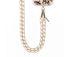 Dėklas Crong Phone Crossbody - Phone Lanyard (Baltas Twist)