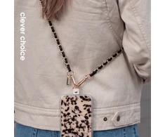 Dėklas Crong Phone Crossbody - Phone Lanyard (Juodas Twist)