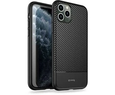 Crong Prestige anglies dangtelis – apsauginis dėklas, skirtas iPhone 11 Pro Max (juodas)