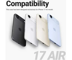 „Crong“ spalvotas magnetinis dėklas – „MagSafe iPhone Air“ dėklas (juodas)