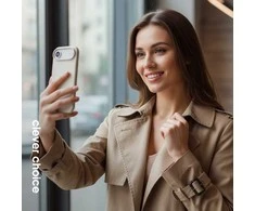 „Crong“ spalvotas magnetinis dėklas – „MagSafe iPhone Air“ dėklas (juodas)