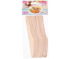 Cuisine Elegance Virtuvės elegancija - Vienkartiniai mediniai peiliai 12 vnt.