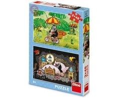 Dino Toys dėlionė MAŽOJO KURMIUKO DIENA 2x48