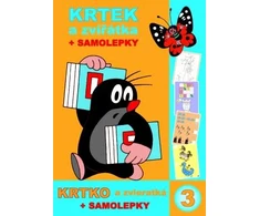 Dėlionė Rappa A4 book Mole and animal coloring page