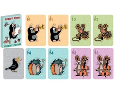 Dėlionė Rappa Cards Černý Petr Krtek musicians