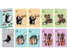 Dėlionė Rappa Cards Černý Petr Krtek musicians