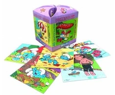 Dėlionė Rappa Memory game in a maxi box Smurfs