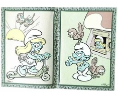 Dėlionė Rappa Coloring book A5 Paint with water Smurfs