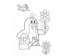 Dėlionė Rappa The A5 coloring book The Mole
