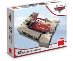 Dėlionė Dino kubo galvosūkis 12 vnt. Automobiliai