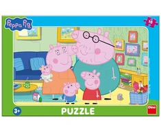Dėlionė Dino Little Frame Puzzle: Peppa Big In Living Room