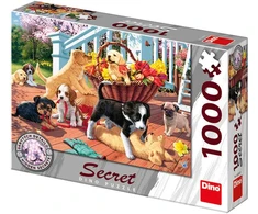 Dėlionė Dino Secret Puzzle 1000 vnt šuniukai