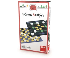 Dino Toys Dino žaislų kelioninis žaidimas „Šaškės ir malūnas“