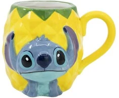 Disney Stitch – 3D keramikinis puodelis dovanų dėžutėje iš ananasų kolekcijos 325 ml