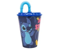 Disney Stitch - šiaudinis puodelis iš Palms Collection 430 ml