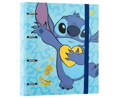 Disney Stitch Tropical – A4 segtuvas (4 žiedai, elastinė juosta)
