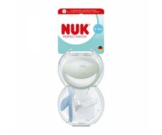 NUK Perfect Match čiulptukas 0-6m 2 vnt. žalias/mėlynas, 0-6m