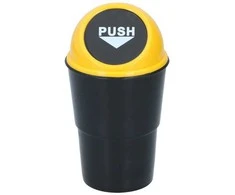 Dunlop - Automobilio šiukšliadėžė 400 ml 10x17 cm (geltona / juoda)