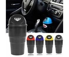 Dunlop - Automobilio šiukšliadėžė 400 ml 10x17 cm (raudona / juoda)