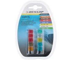 Dunlop - Automobilių saugikliai 10 vnt.