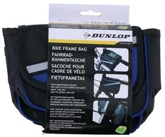 Dunlop – dviračio krepšys/dėklas rėmui (juoda/mėlyna)
