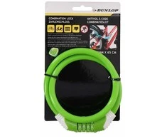 Dunlop - dviračio užraktas nuo vagystės su kodu (žalia)