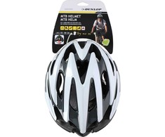 Dunlop - MTB reguliuojamas dviračio šalmas dydis M 55-58 cm (balta ir juoda)