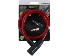 Dunlop – spiralinio rakto dviračio užraktas 65 cm (raudonas)