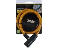 Dunlop – spiralinis dviračio užraktas 65 cm (oranžinė)